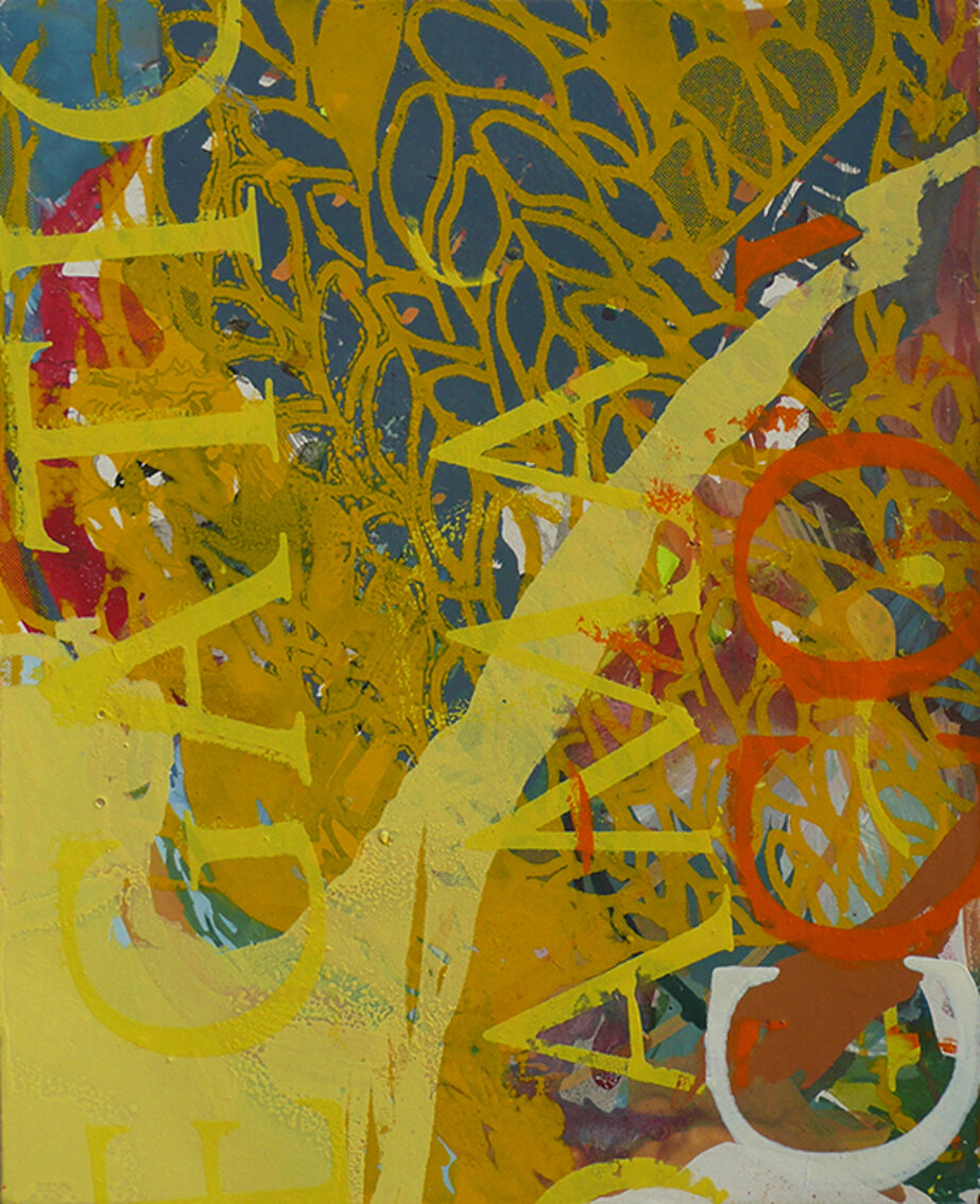 2016 pittura serigrafica in 12 colori su carta Fabriano UNICUM