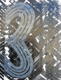 PICTA_6 Itineraria - SIMBOLI 201675 x 100 cmpittura serigrafica su carta Fabriano