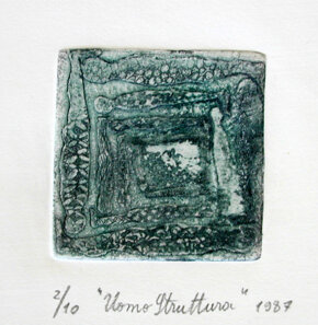 acquaforte, acquatinta 5x5cm 1987
