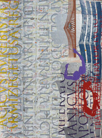 PICTA_23 Fregio - COWAN 201875 x 100 cmpittura serigrafica in 20 colori su carta Fabriano UNICUM (pezzo unico)