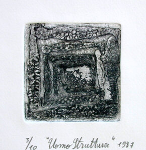 acquaforte, acquatinta 5x5cm 1987