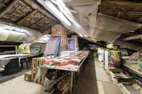 Laboratorio dell'artista a Monte Porzio catone. Fotografia di Sebastiano Luciano