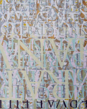 PICTA_Scritture 5 201749,5x 58cmpittura serigrafica in 15 colori e litografia su carta Fabriano UNICUM