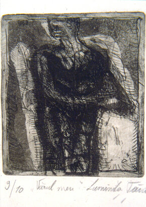 Uomo e Animale I 11x13cm acquaforte, acquatinta 1987