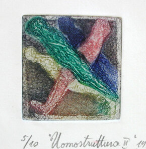 acquaforte, acquatinta 5x5cm 1987