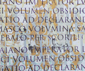 PICTA_Scritture 8 201770 x 49 cmpittura serigrafica in 7 colori su carta Fabriano(Collezione privata)