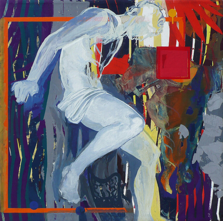 2020 cm 100 x 100 pittura con acrilici - vinilici su tela UNICUM (Collezione privata)