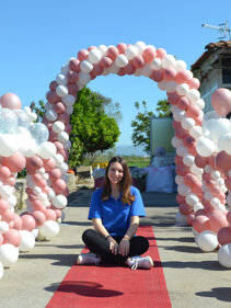 Addobbo Comunione Rosa Gold e Bianco a Pomigliano