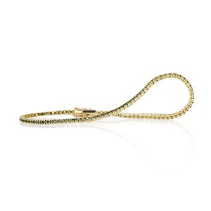 BTLDV Tennis Bracelet Green Diamonds