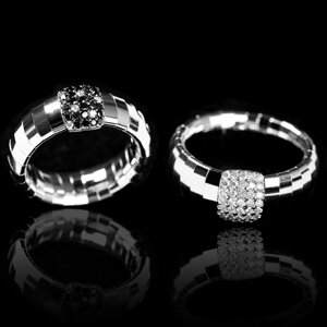 ANM1DB Monaco ring 1 Pavè in Blak Spot