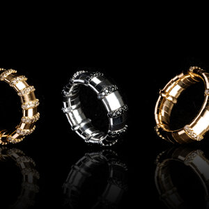 ANM1DB Monaco ring 1 insert in White D. 