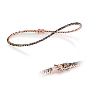 BTLDN Tennis Bracelet Black Diamonds