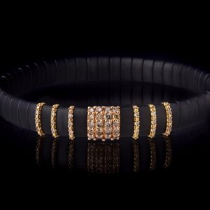 BCNMR1B6BRW Black Matt Ceramic Bracelet Wit 1 Big