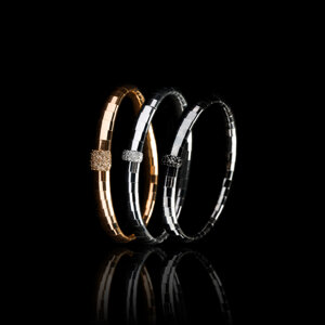 BRM1DNMonaco bracelet with 1 Pavè Black Diamonds