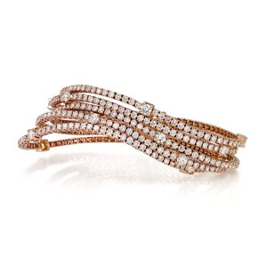 BTL5MFDB Tennis Bracelet multiwires in Diamonds