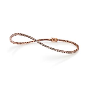 BTLDBW Tennis Bracelet Brown Diamonds