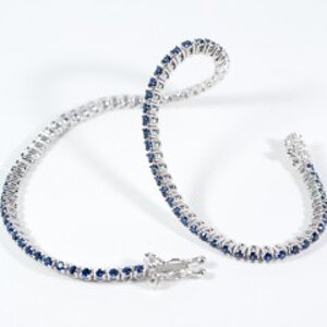 BTLZBL Tennis Bracelet Blue Sapphire