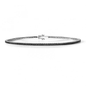 BTLDN Tennis Bracelet Black Diamonds