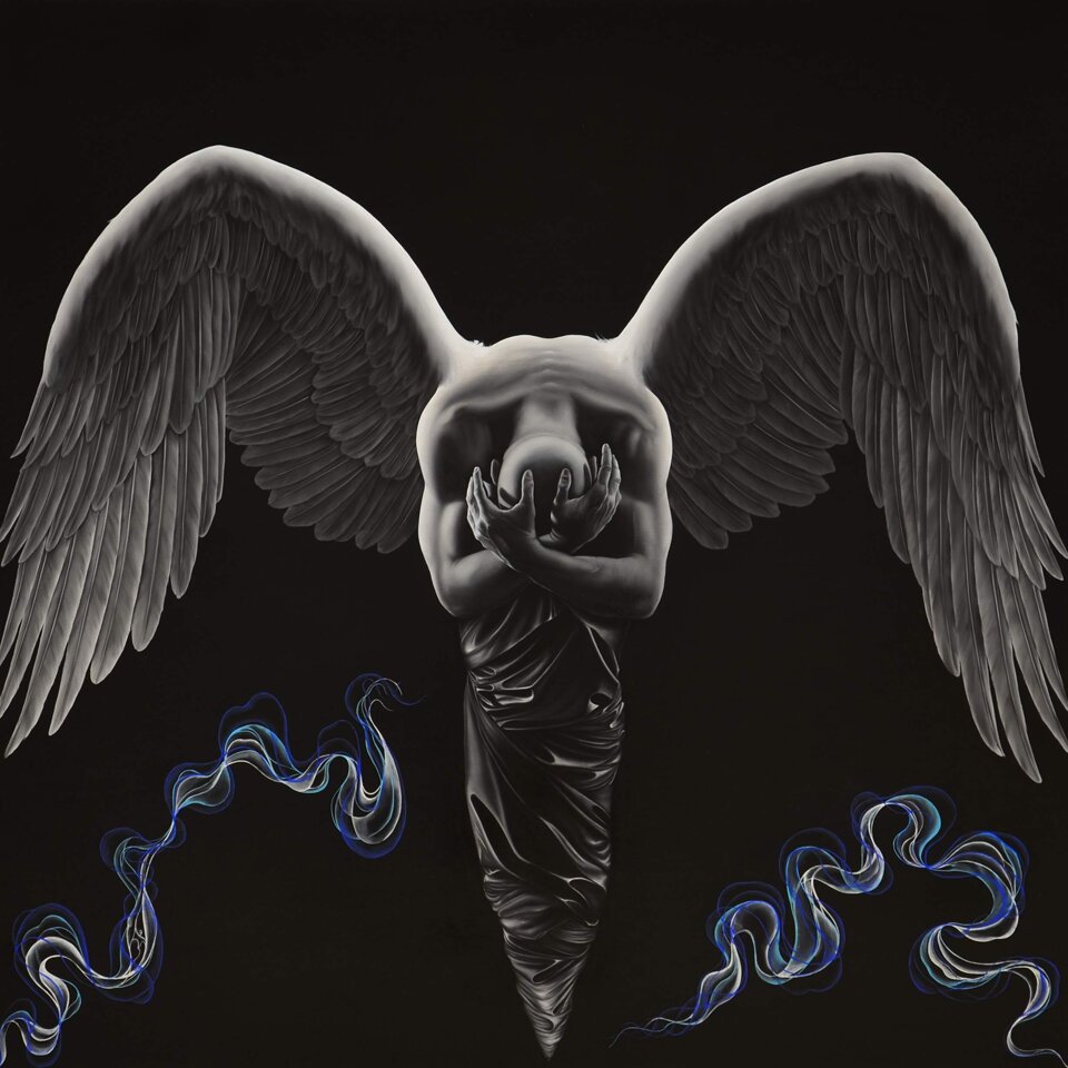 Siletium2 2013, oil on canvas, 150 x 150 cm