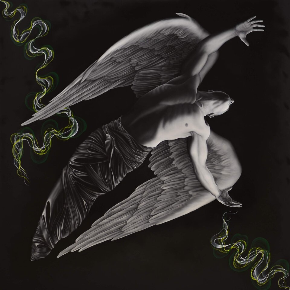 Siletium5 2013, oil on canvas, 150 x 150 cm