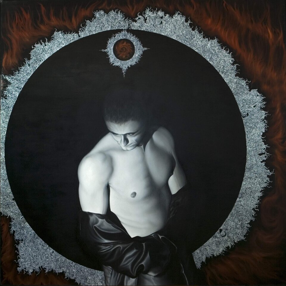 Enigma 2007, oil on canvas, 150 x 150 cm