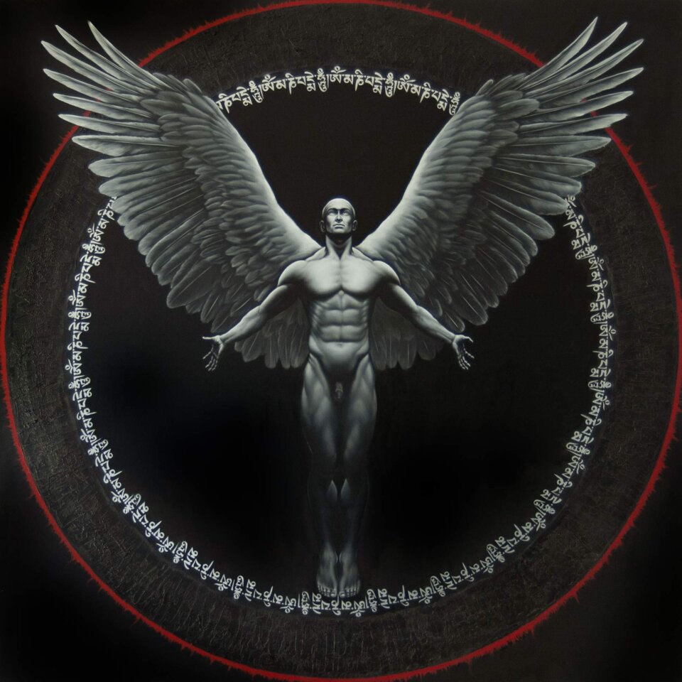 Genesi 2020, Oil on canvas, 150 cm x 150 cm