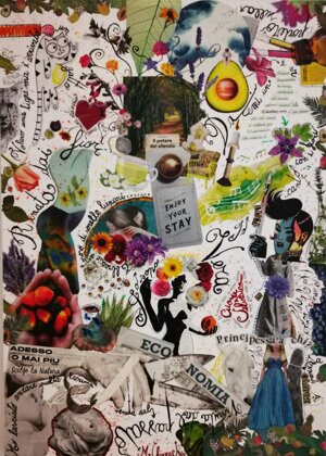 2020 - Collage e tecniche miste su cartoncino (cm 70x100)