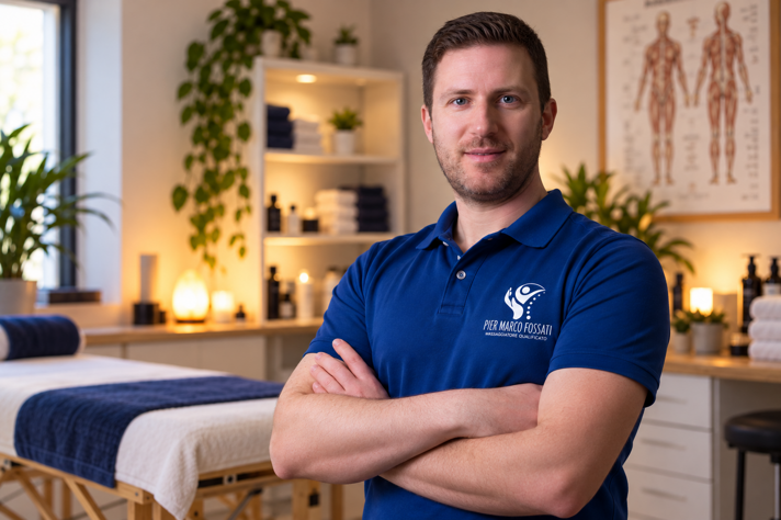 ritratto professionale nello studio massaggi