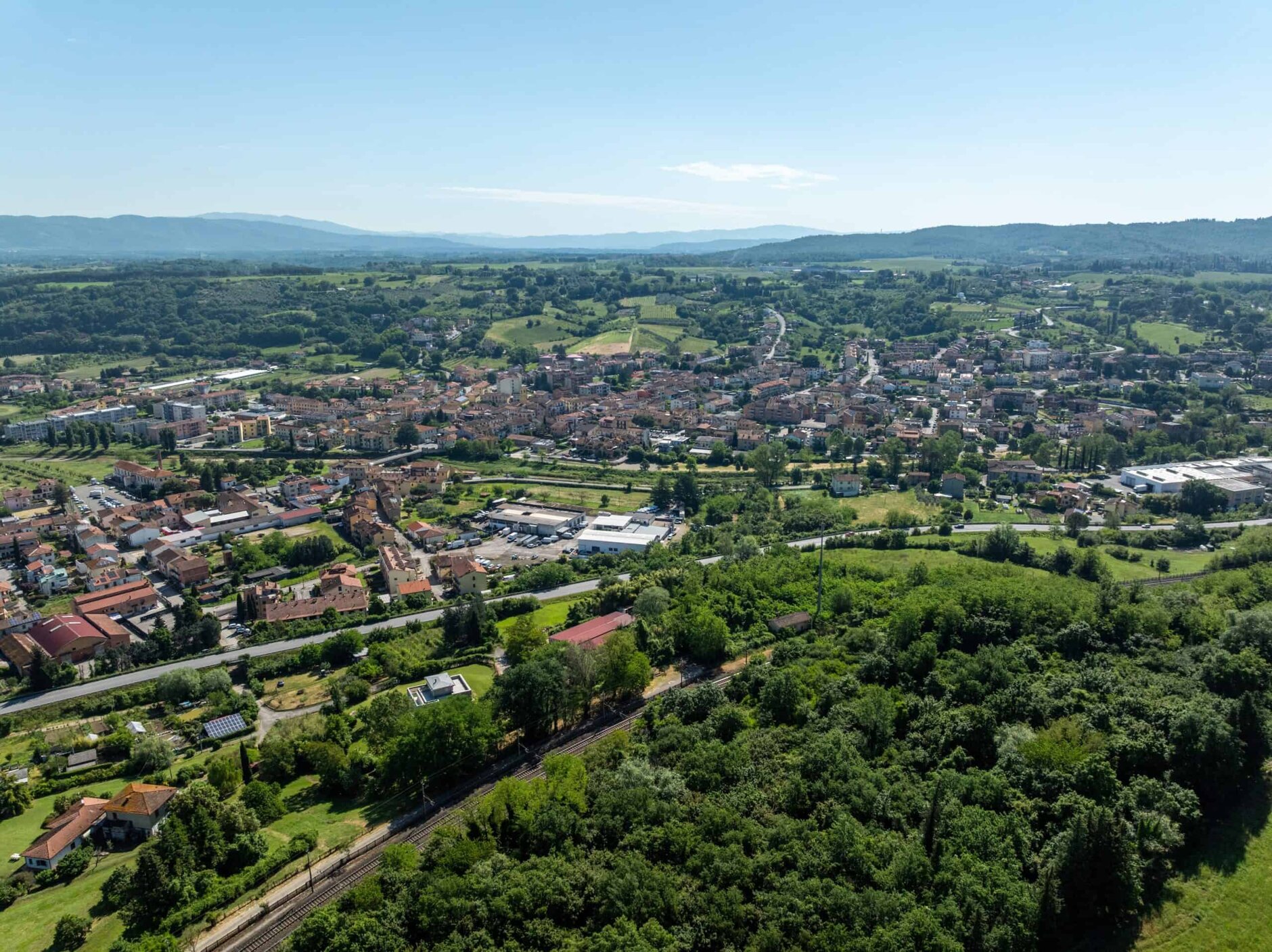 Levane vista panoramica dalla collina