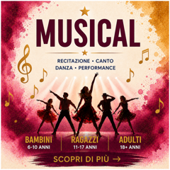 Corso di musical a Levane per bambini, ragazzi e adulti