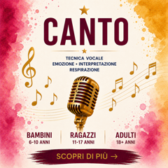 Corso di canto a Levane per bambini, ragazzi e adulti