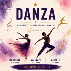 Corso di danza a Levane per bambini, ragazzi e adulti