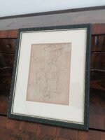 affascinante-disegno-su-pergamena-xix-sec-scena-galante