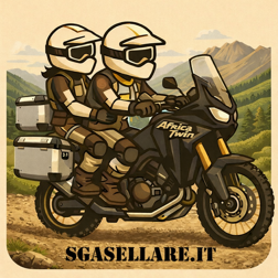 moto d'avventura sui monti