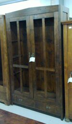 antica-vetrina-libreria-in-legno-di-conifera-dei-primi-del-900