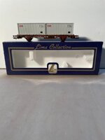 lima-l309079-flat-car-with-2-containers-dsb
