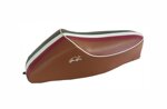 sella-sportiva-marrone-con-bandiera-italiana-luga-per-vespa-50-special