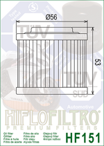 filtro-olio-hf-151