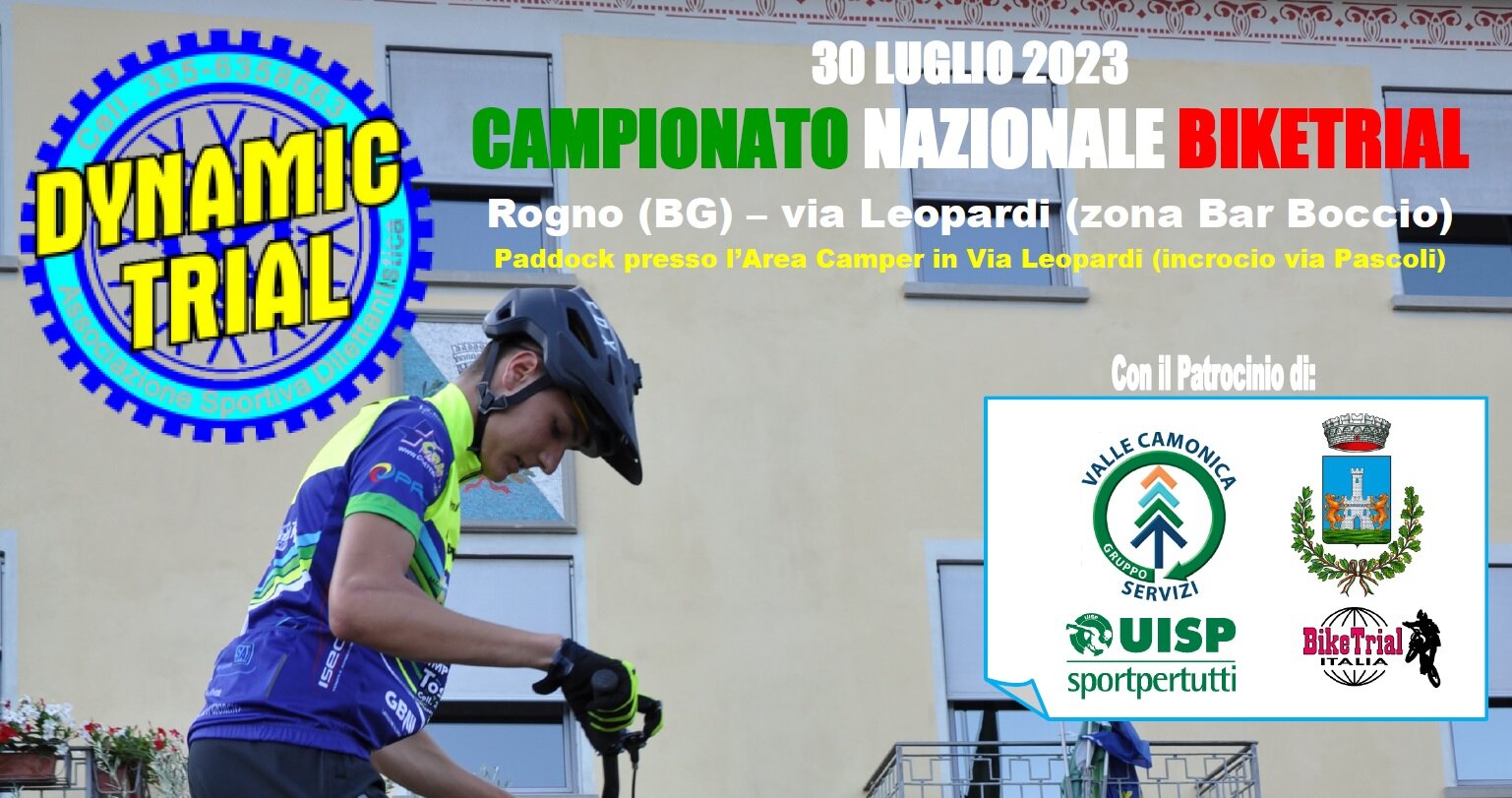 CAMPIONATO NAZIONALE BIKE TRIAL - ROGNO - 30/07/2023