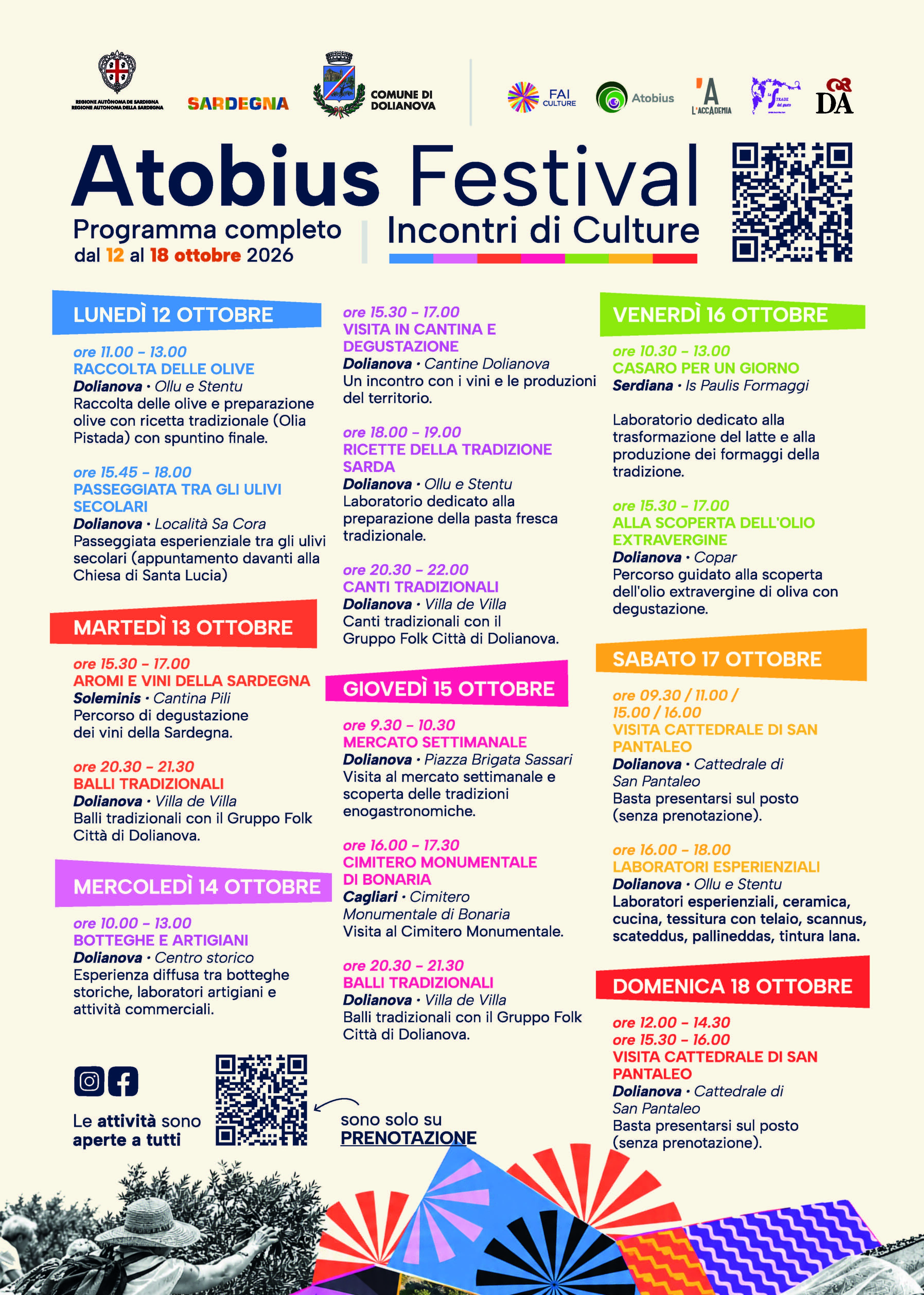 programma-a3-2026-ese.jpeg Festival Atobius, Dolianova, Parteolla, laboratori, tradizioni