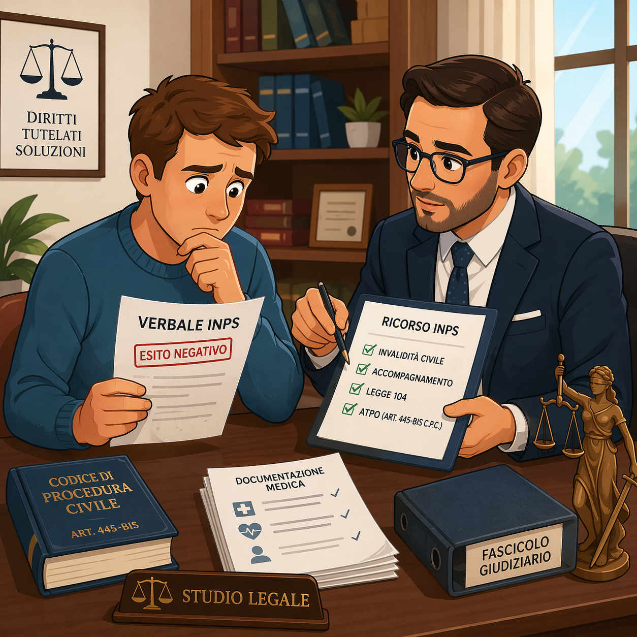 Verbale INPS negativo per invalidità civile: come fare ricorso e quando agire