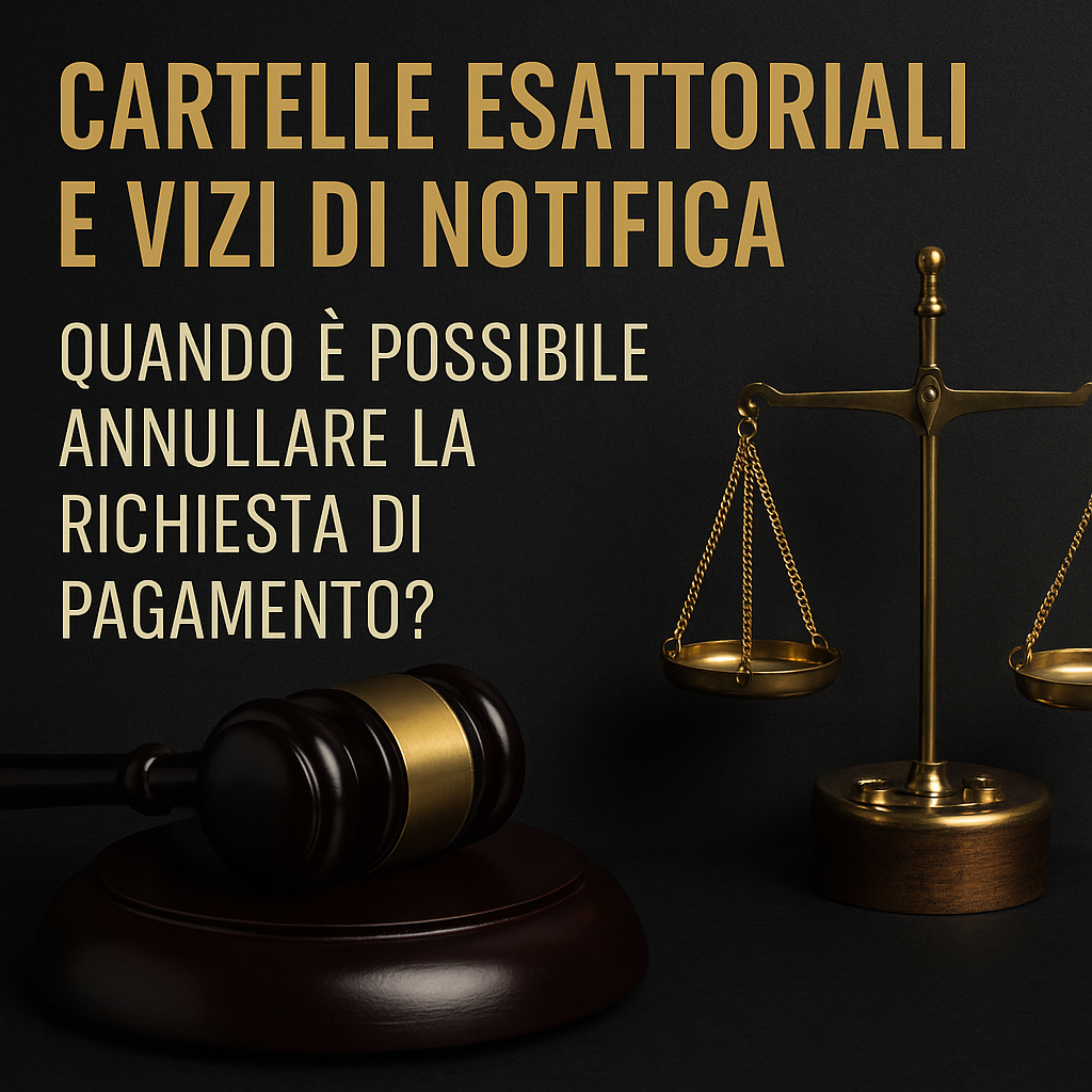 Cartelle esattoriali e vizi di notifica: quando &egrave; possibile annullare la richiesta di pagamento?