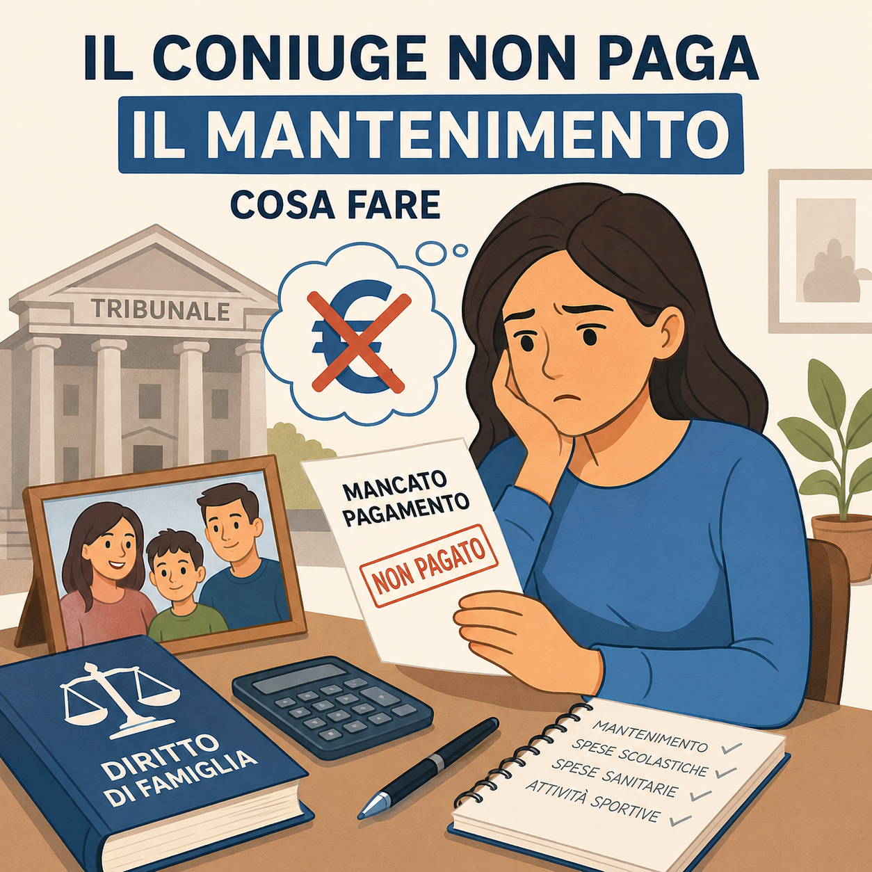 Il coniuge non paga il mantenimento: cosa fare per recuperare le somme