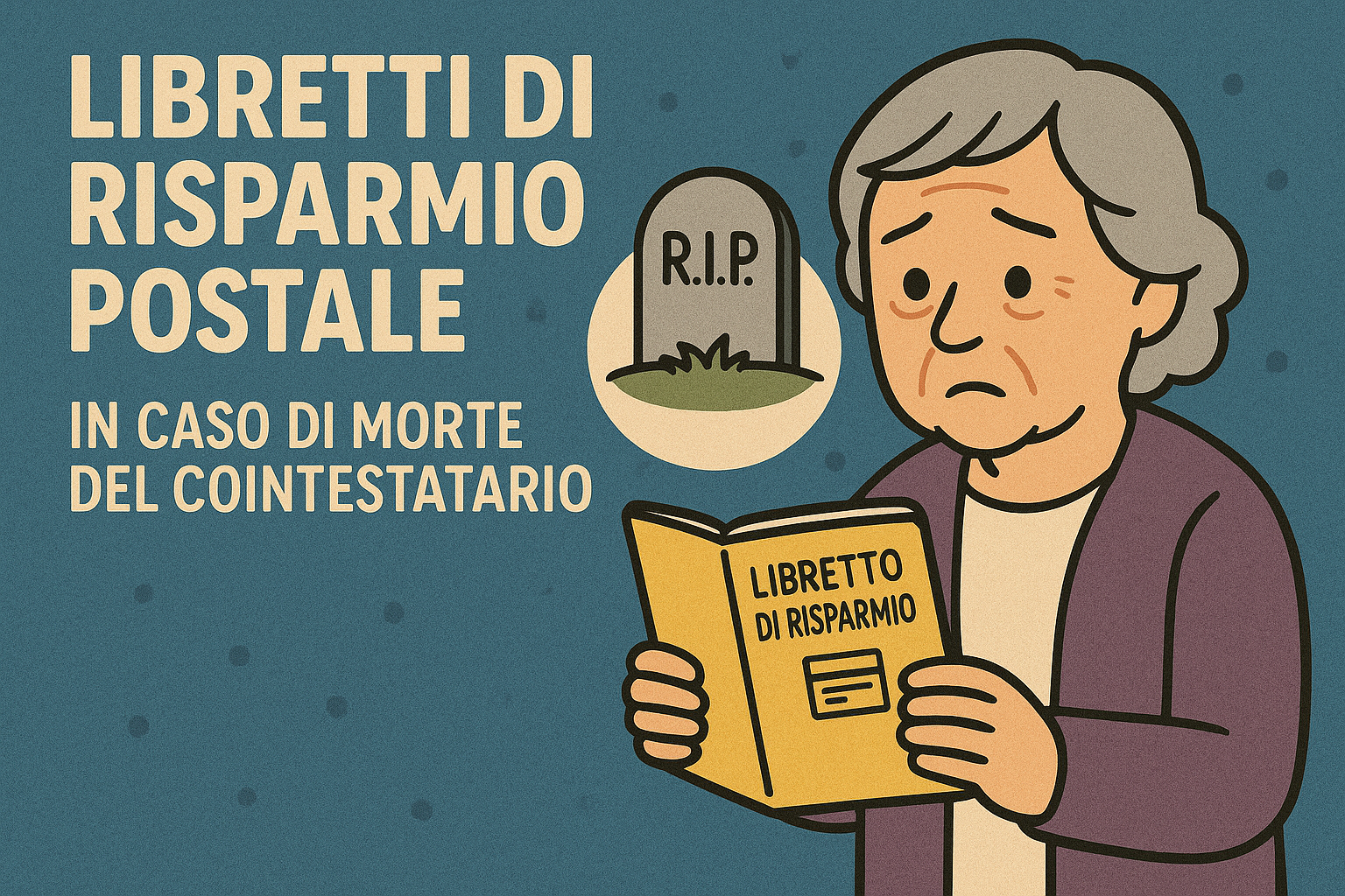 LIBRETTO DI RISPARMIO POSTALE: COSA SUCCEDE ALLA MORTE DI UN COINTESTATARIO