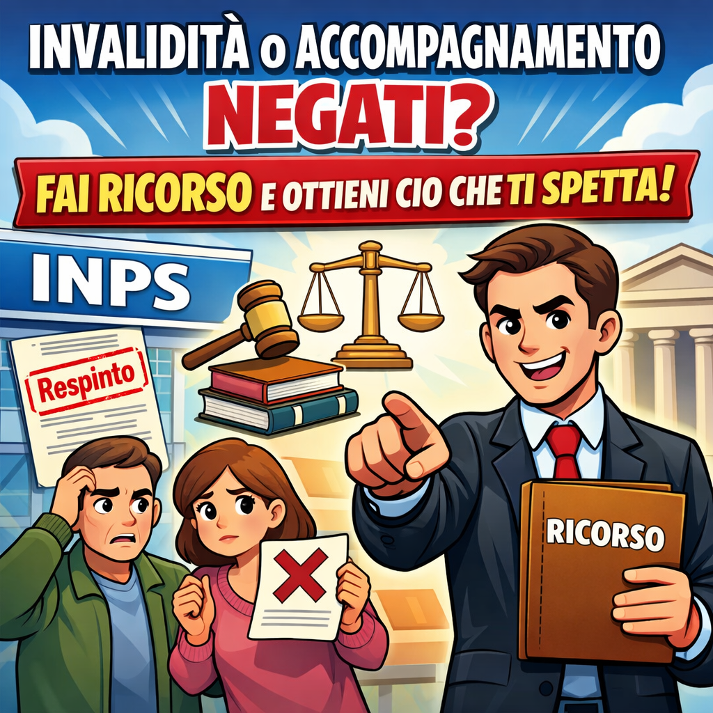 INPS ti ha negato invalidità o accompagnamento? Ecco come fare ricorso e ottenere ciò che ti spetta INPS ti ha negato invalidità o accompagnamento? Ecco come fare ricorso e ottenere ciò che ti spetta