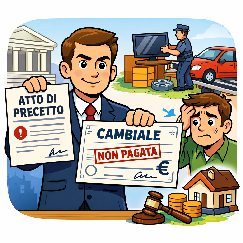 Atto di precetto su cambiale: cos’è, quando si può notificare e come difendersi