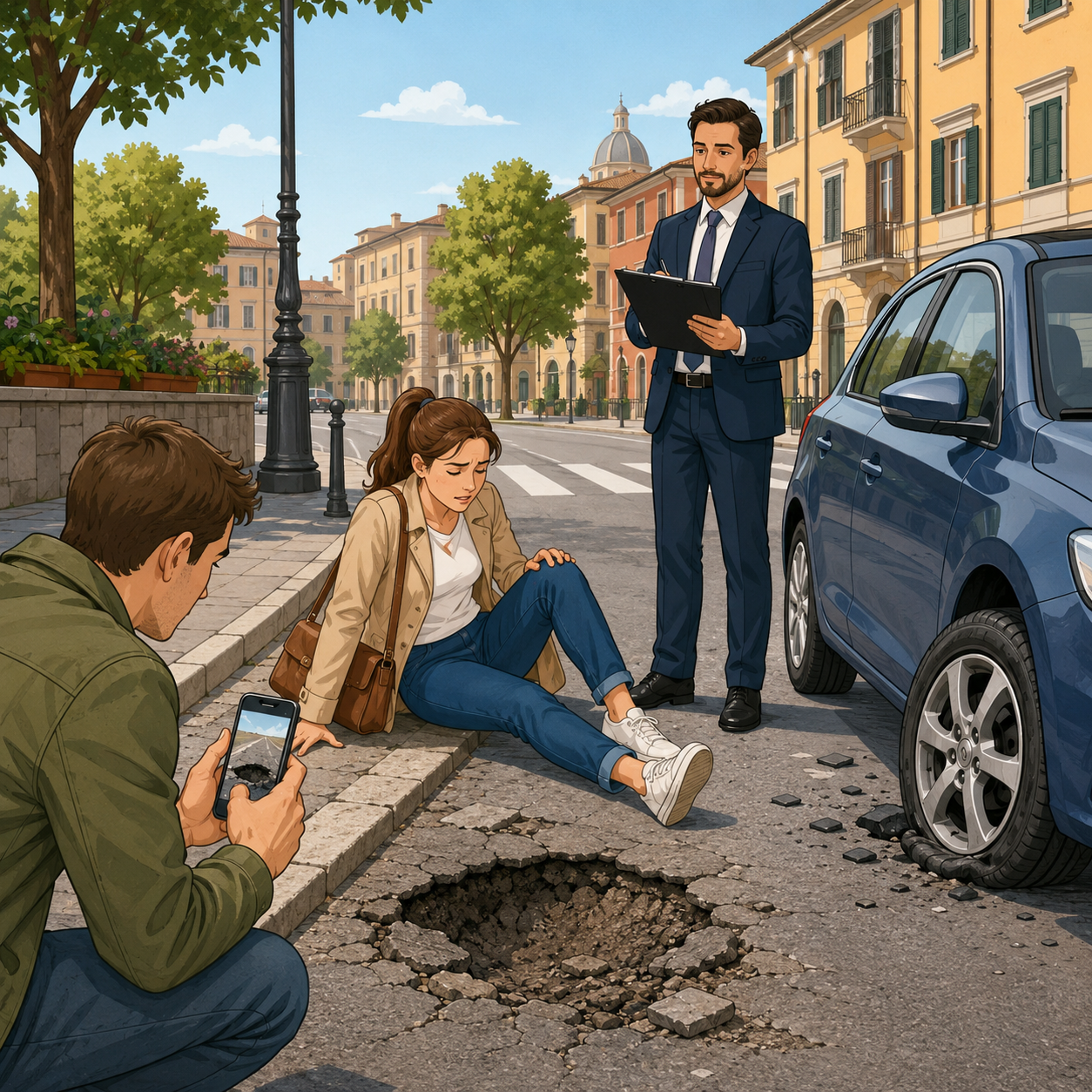 Risarcimento danni da insidia stradale: come procedere