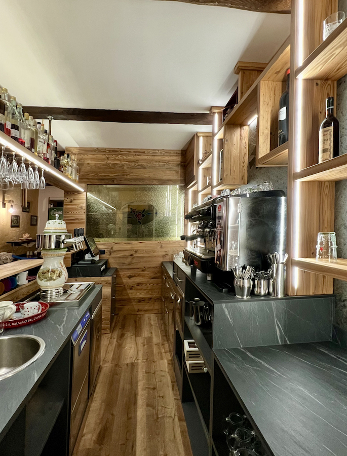 Completed Cistella back bar