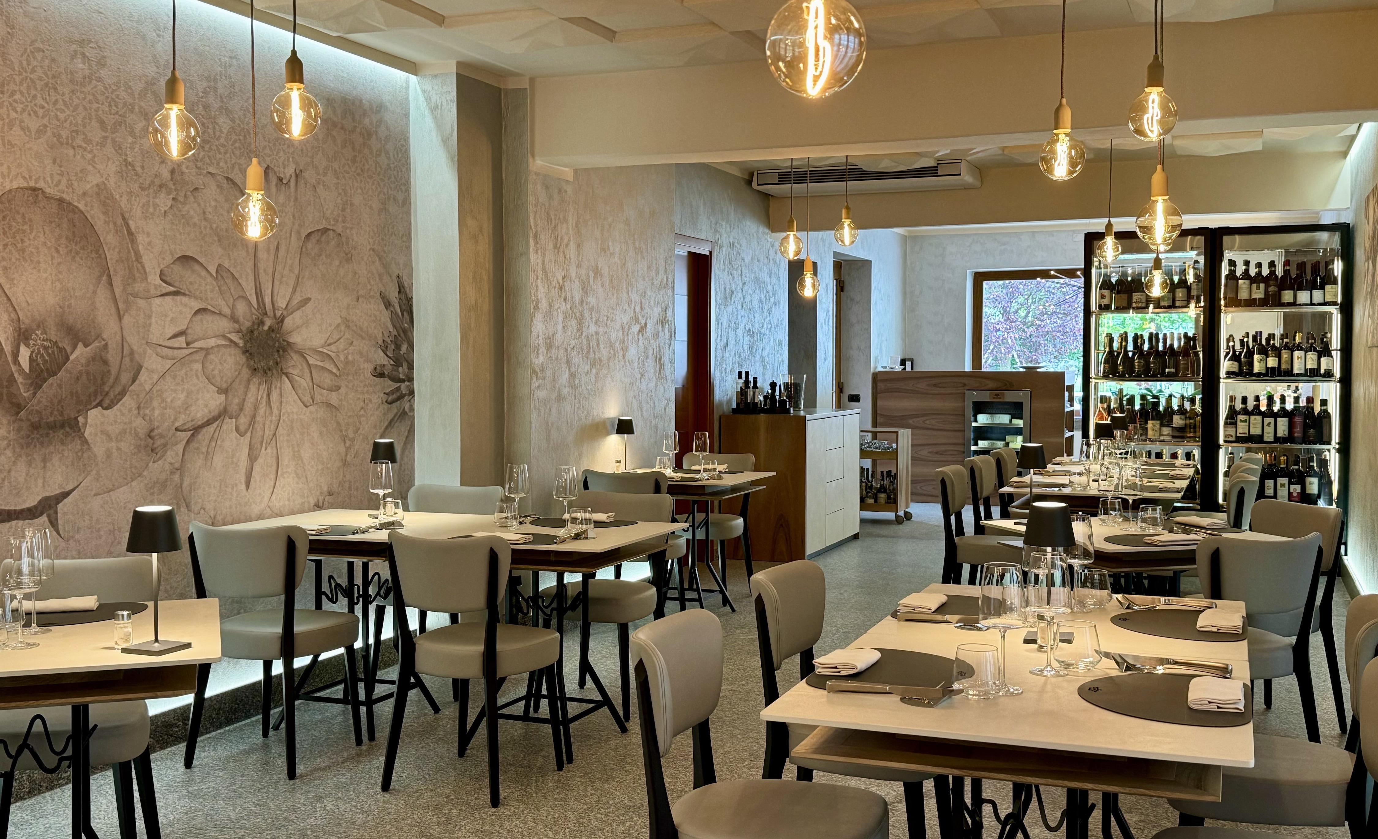 Completed dining room at Marconi Restaurant