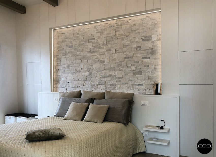 Completed bedroom, overall view
